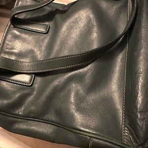 Vintage leather Coach tote handbag. 2002. Well loved. Used condition.